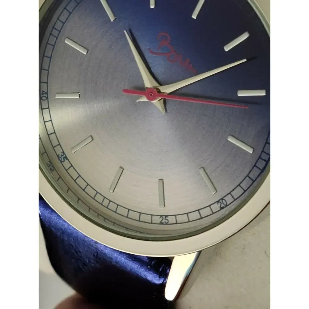 Boum Ombre Women's Blue Wrist Watch Leather Band, New in Box